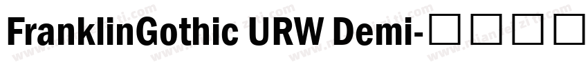 FranklinGothic URW Demi字体转换